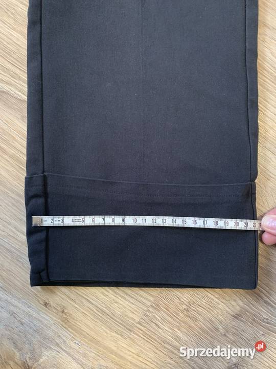 eleganckie szerokie czarne spodnie dziewczynki 11 lat+