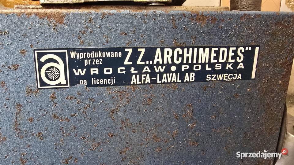 Dojarka konwiowa ALFALAVAL Polska produkcja dwie Przykwa