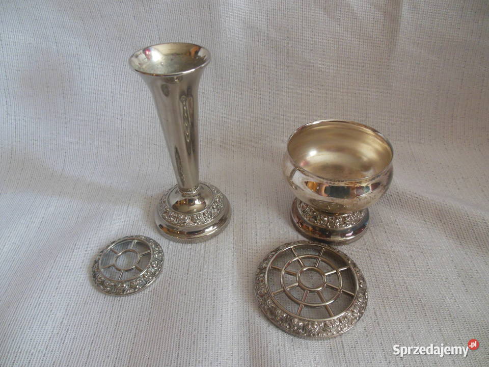 Świecznik i kielich z przykryciem plater Kielce