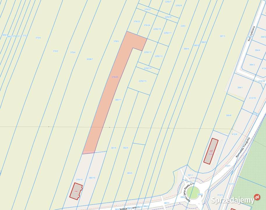 DZIAŁKA INWESTYCYJNA SŁUPCA POD ZABUDOWĘ MN i MW utwardzona