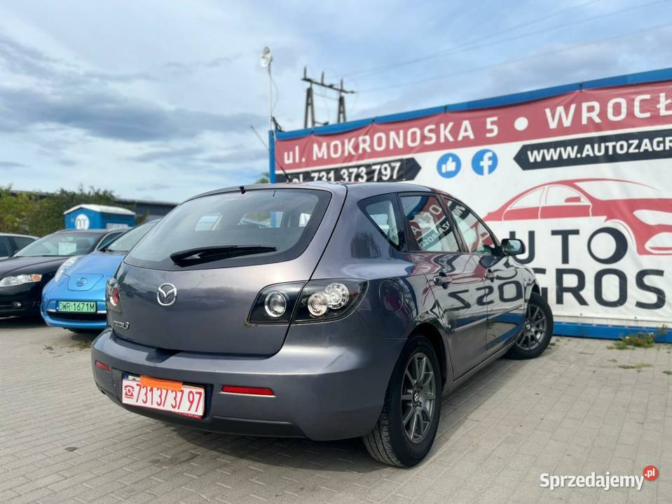 Mazda 3 16 Diesel 2007 Alufelgi Klima Zadbany 110KM Wrocław