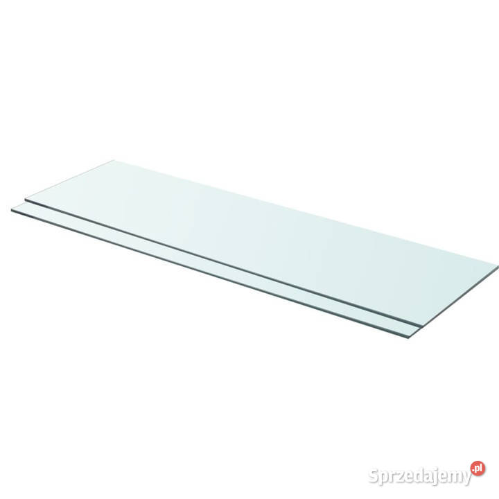 Półki 2 panel z przezroczystego szkła 90 x 25 Półki