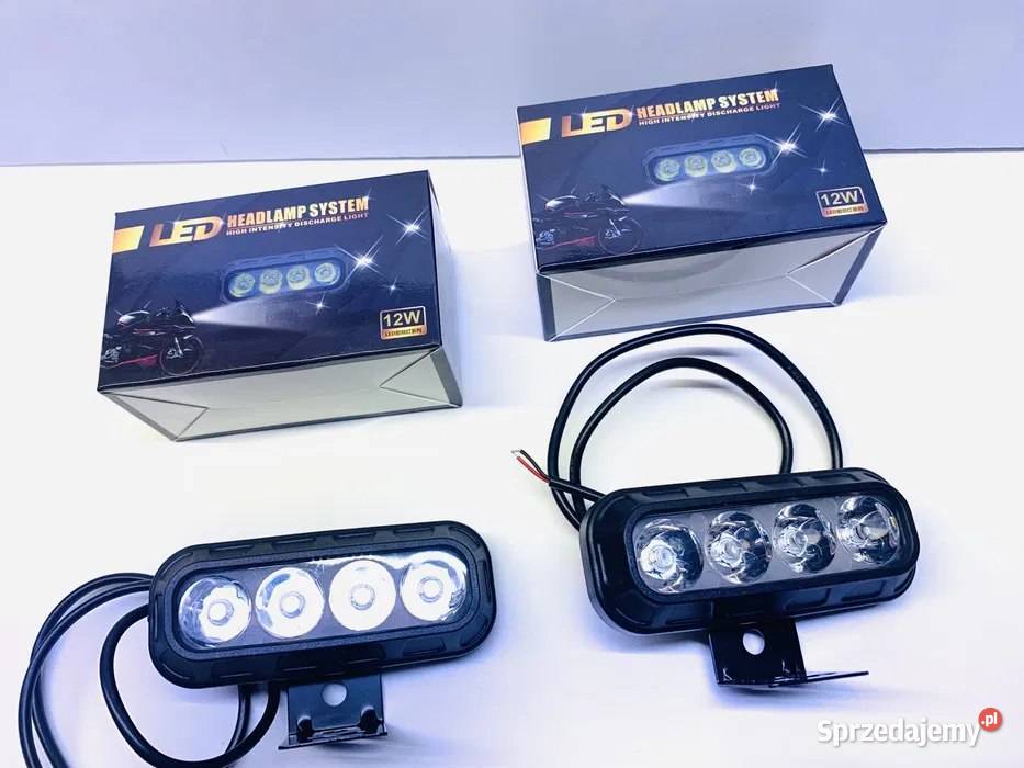 2 x Led lampy soczewkowe 12W barwa biała 85 x 35 mazowieckie Pomiechówek sprzedam