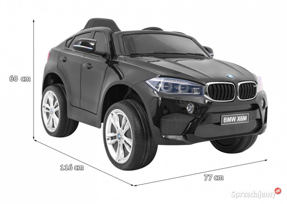 Auto na akumulator BMW X6M czarne EVA 2x45W Warszawa sprzedam