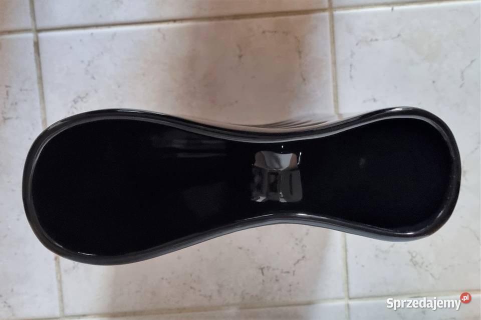 Super nowoczesny wazon w czarnym kolorze Forte Warszawa