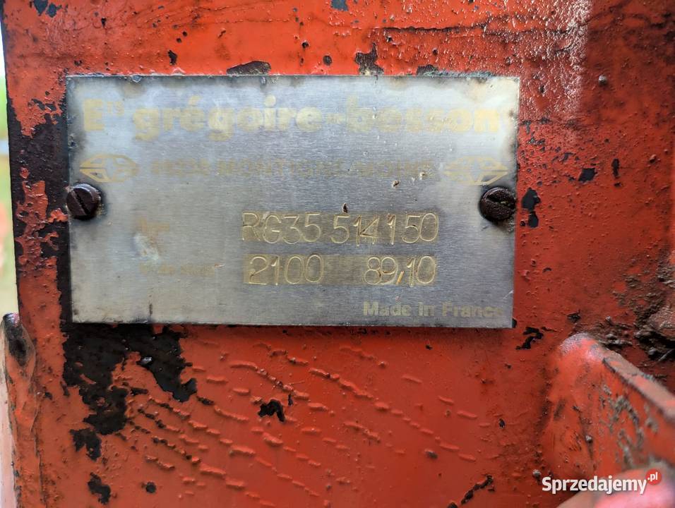 Pług obrotowy Gregoire Besson RG35 4 lubelskie sprzedam