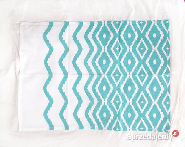 turkusowa serweta z bawełny kuchenna serweta Rzeszów