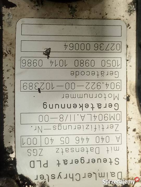 KOMPUTER SILNIKA 817 ATEGO 0404460540 ciężarowe Rzędowice