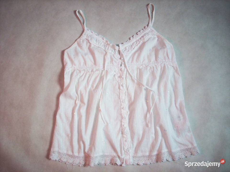 River Island Biała Bluzka TOP Bawełna 42 44 małopolskie Nowy Sącz sprzedam