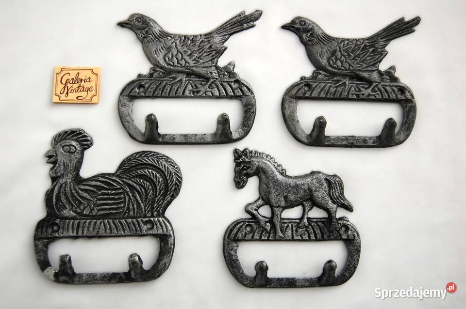Wieszak żeliwny rustykalny wiejski styl ptak lubelskie Lublin