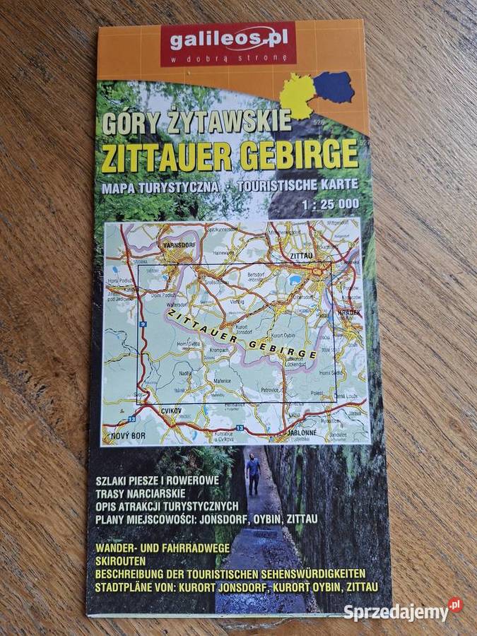 Góry Żytawskie Zittauer Gebirge 125 000 ISBN 9788378682004 Kraków sprzedam