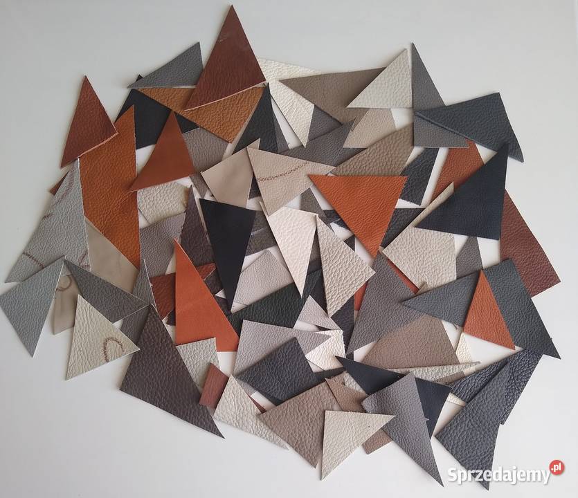 Skóra Trójkąt Trójkąty 70 sztuk Licowa Włoska Gdańsk