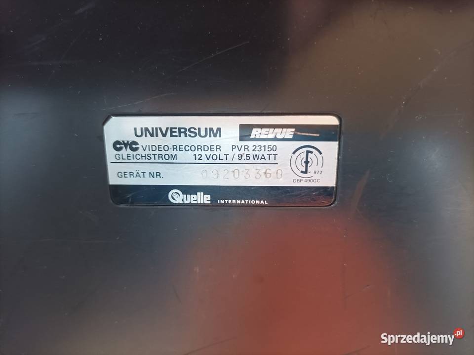 Kamera UNIVERSUM REVUE Zabytek Styl Vintage Turek