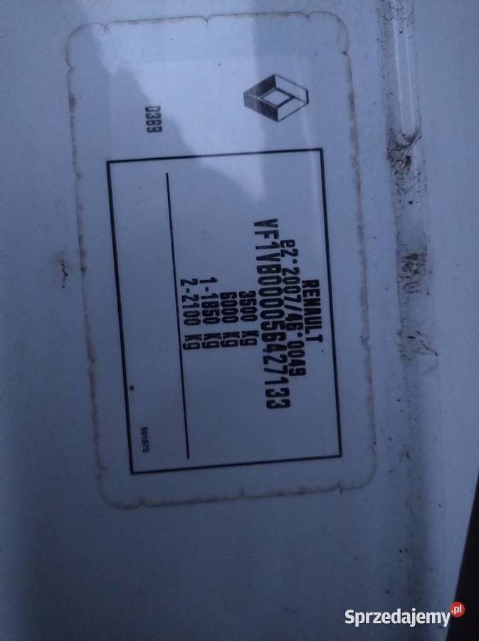 Renault Master 2017 Kabina sypialna 23 170 plandeka mazowieckie Myszyniec sprzedam