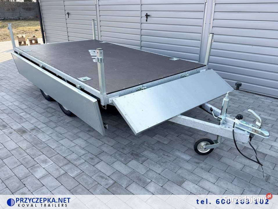Mocna przyczepa lekka CARRO DELTA 2615 2w1 Kowal