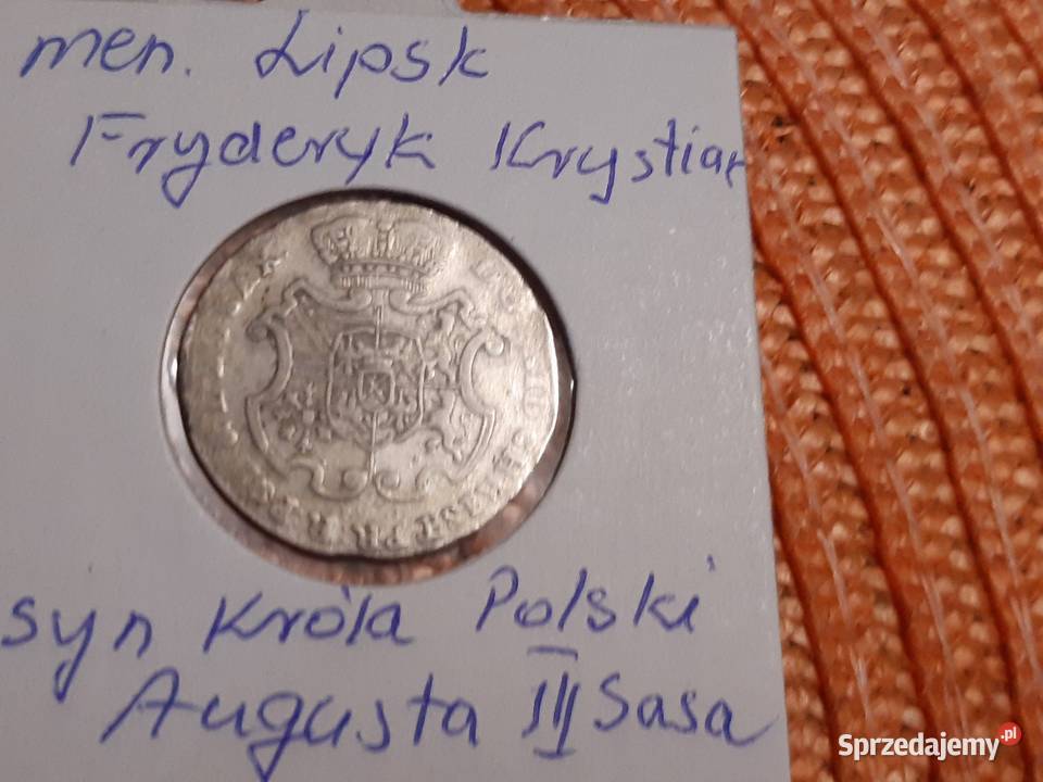 moneta srebrna Elektoratu Saksonii z 1763r Numizmatyka sprzedam
