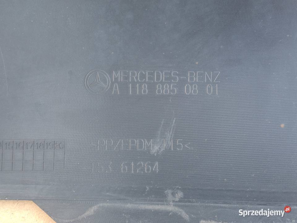 MERCEDES CLA W118 DOKŁADKA ZDERZAKA TYŁ SPOILER osobowe lubuskie Bieleń sprzedam