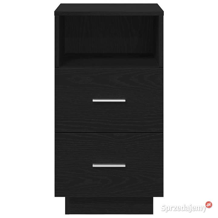 Szafka nocna z 2 szufladami czarna 36x36x68 Nocne Warszawa