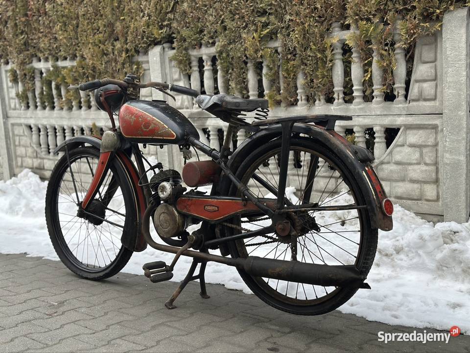 Zabytkowy motocykl Phanomen 98 Sachs 1939 Wisła Mała