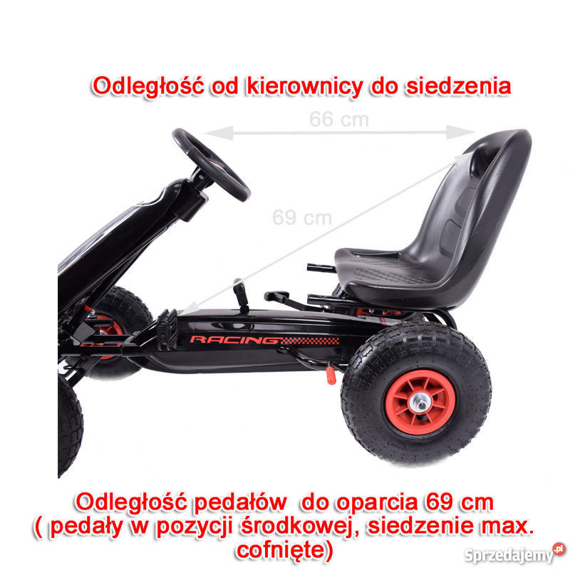 NAJNOWSZY WIELKI GOKART 003D PEŁNE KOŁA EVA KOŁA Toruń
