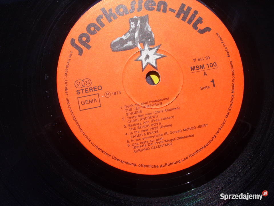 Winyl LP SPARKASSEN HITS24 TOPS HITS 2 LP 1974 R dolnośląskie Wołów