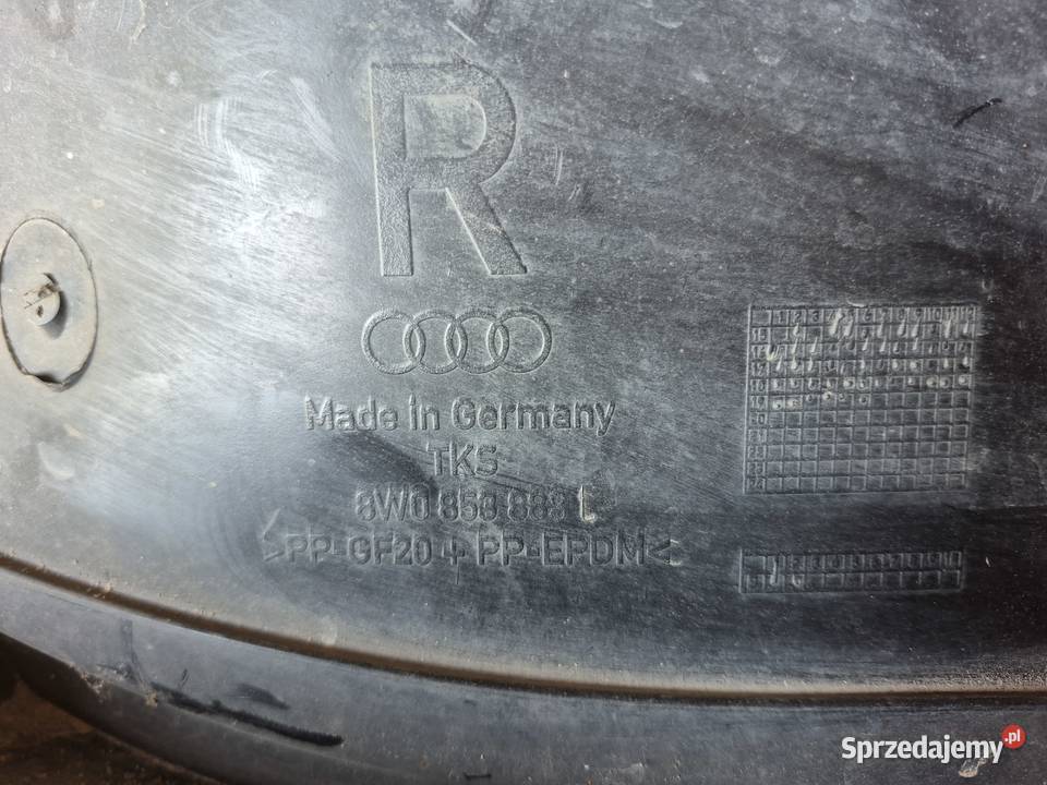 Nadkole przednie Audi A4 B9 2019r Przysietnica