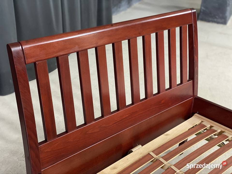 Łóżko drewniane 100x200 regulowany stelaż lite Budno