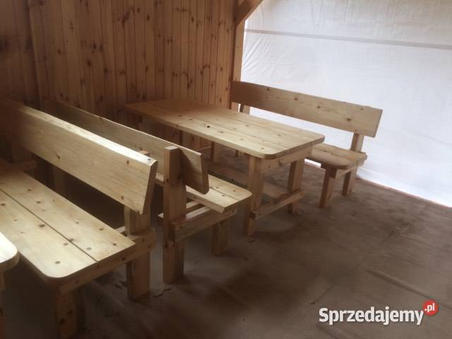 Meble Ogrodowe Drewniane Biesiadne 5 grubości Komplety mebli małopolskie