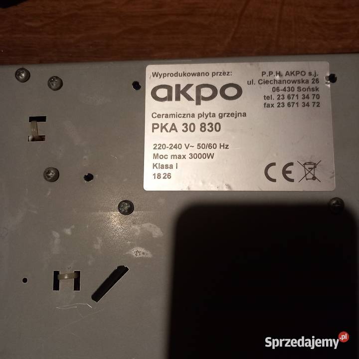 Płyta ceramiczna Akpo PKA 30 830