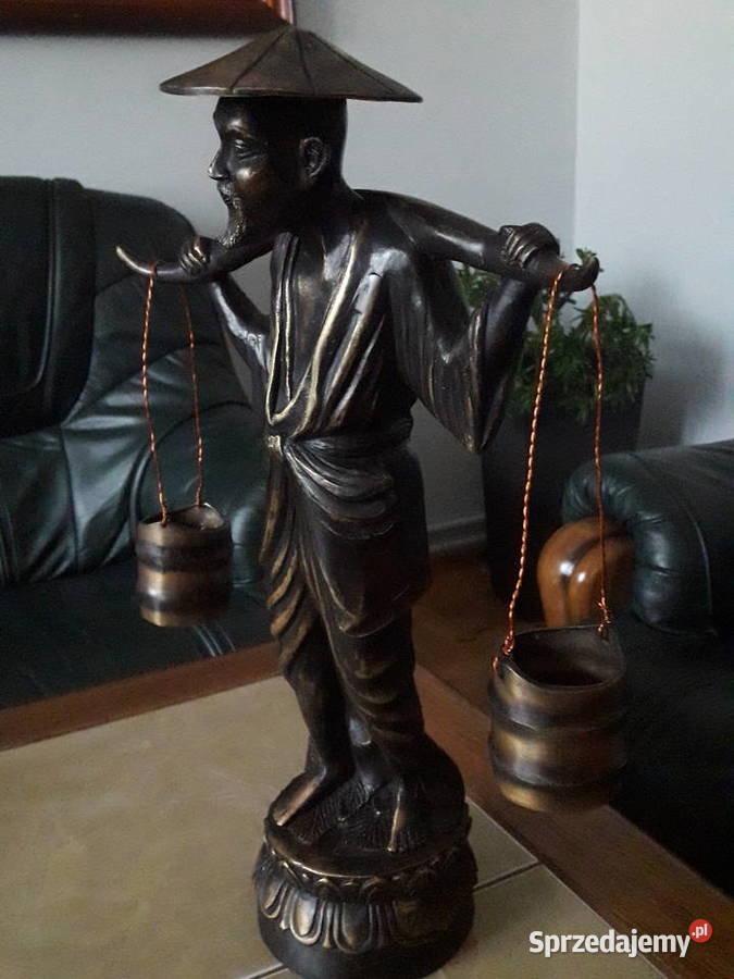 Antyczna figura z brązu Dynastia Qing 1900 r Janów Lubelski sprzedam