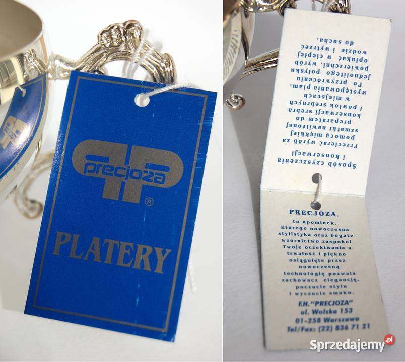 Nowa platerowana srebrem posrebrzana cukiernica Lublin