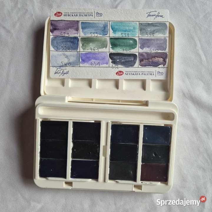 Nevskaya Palitra box 12 farby granulujące nowe małopolskie Brzesko