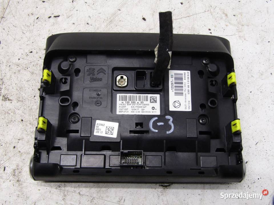 WYŚWIETLACZ EKRAN NAWIGACJI NAVI CITROEN C3 III