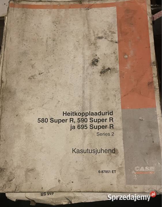 Instrukcja obsługi ładowarki wywrotkowe CASE 580 Biczyce Górne sprzedam