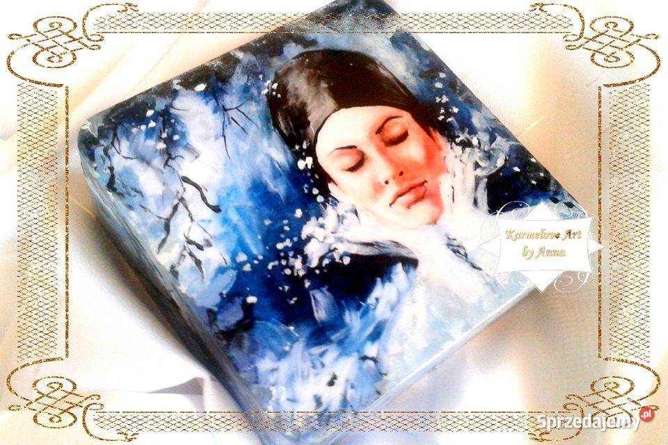 Szkatułka na drobiazgi decoupage rękodzieło sprzedam