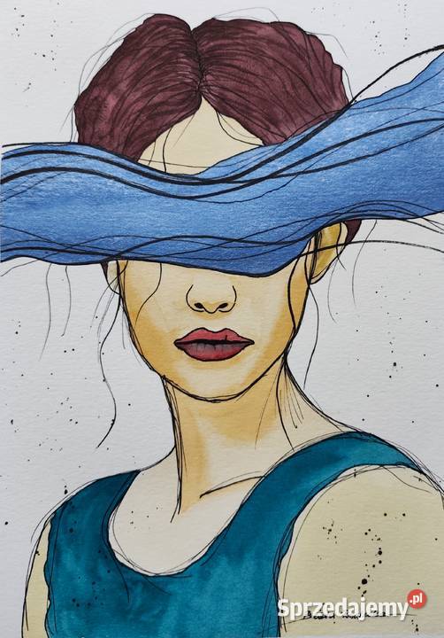 Akwarela Akwarelka Obraz pt Niewidoczna mazowieckie Warszawa