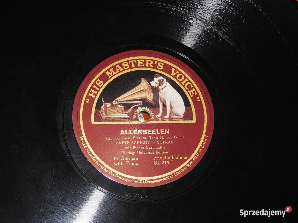 Płyta winylowa His Masters Voice OL219I podkarpackie Przemyśl