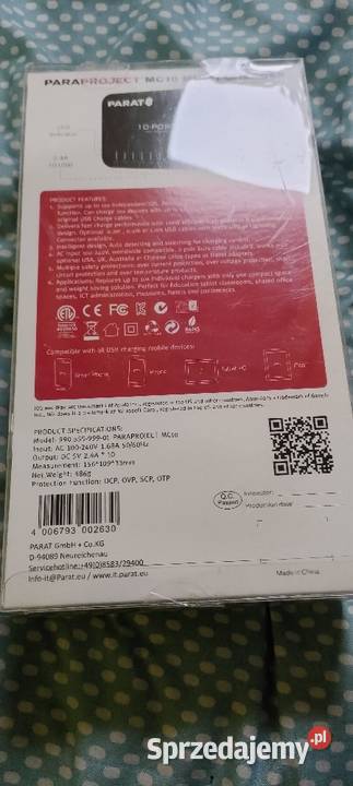 Multiładowarka Parat MC10 120 w 10 x USB A sprzedam