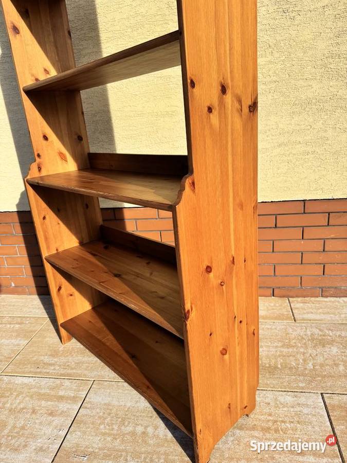 Regał drewniany Ikea Leksvik półki biblioteczka