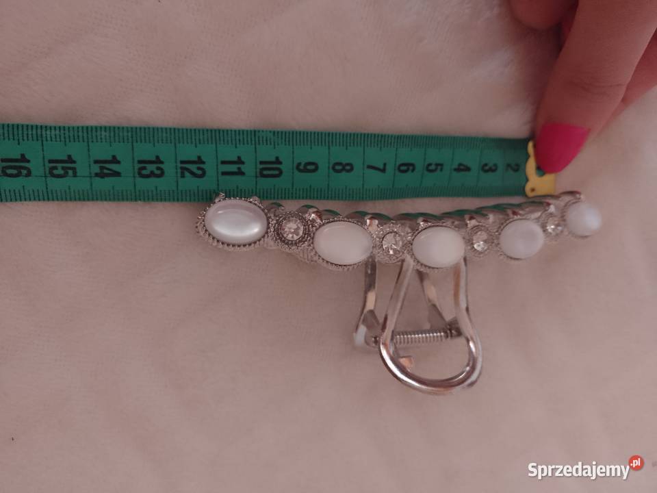 ZARA Bogato zdobiona duża spinka ślubna z Kraków