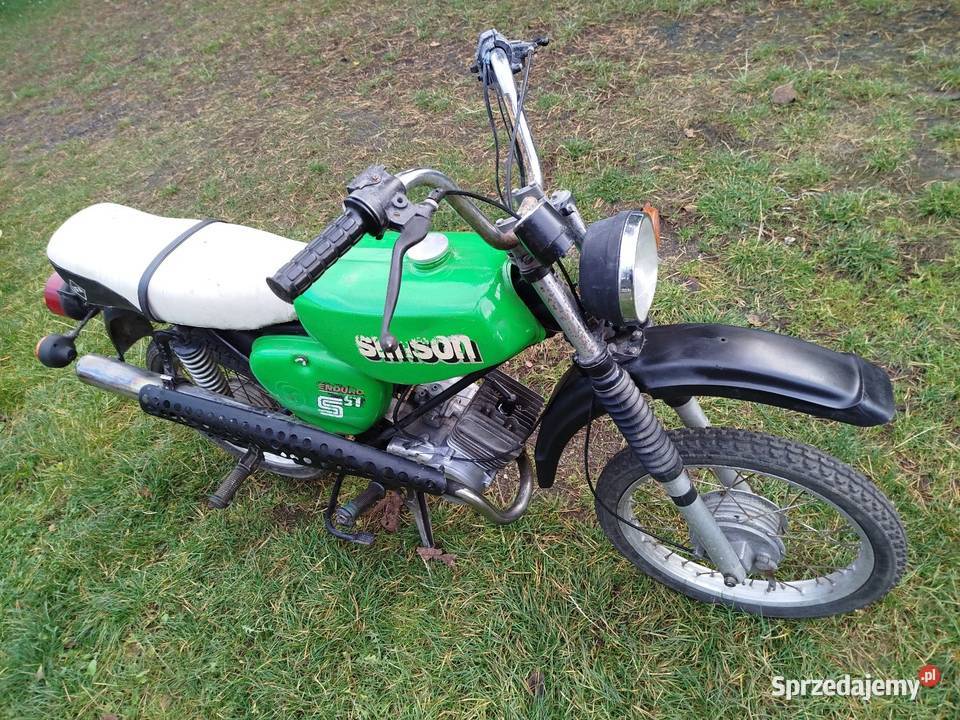 Simson S51 Enduro z 1988 roku zarejestrowany zielony Radomsko sprzedam