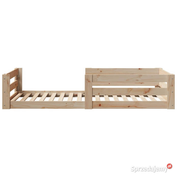 Łóżko bez materaca lite drewno sosnowe 80x190 41cm Warszawa