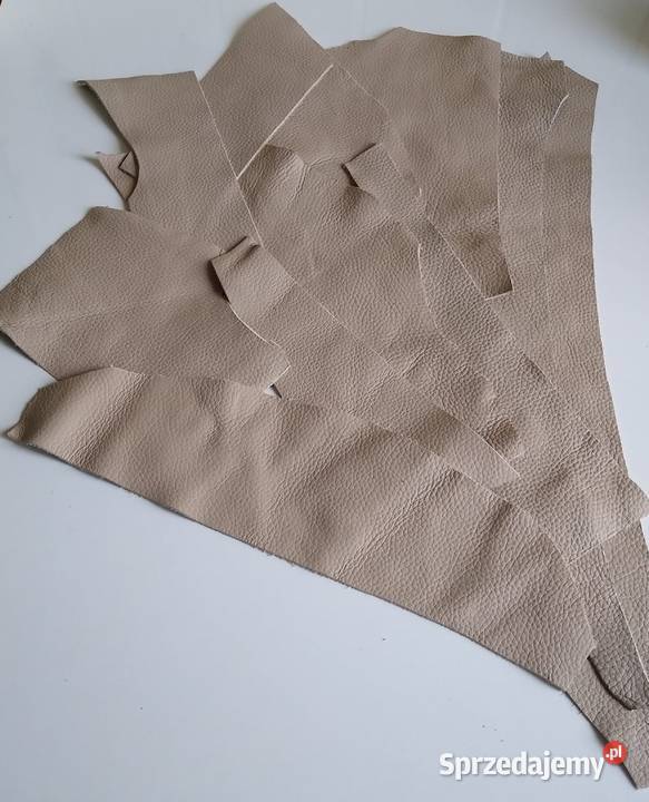 Skóra 355 g Licowa Włoska Jasny Beż średnie i Gdańsk