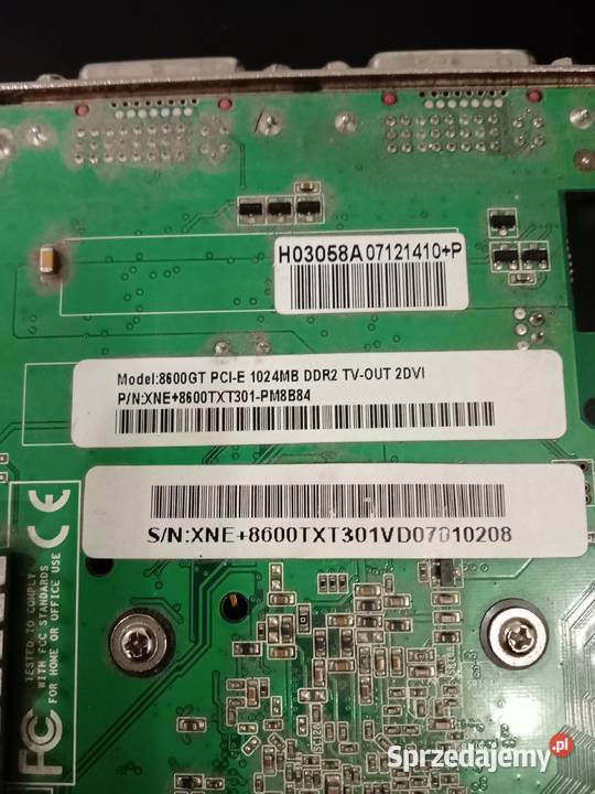 Karta graficzna Palit GeForce 8600 GT 1024MB Karty graficzne Myślenice