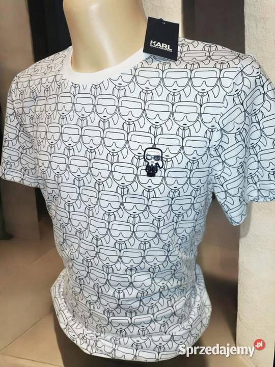 Tshirt męski Karl Lagerfeld sygnatura regular Białystok