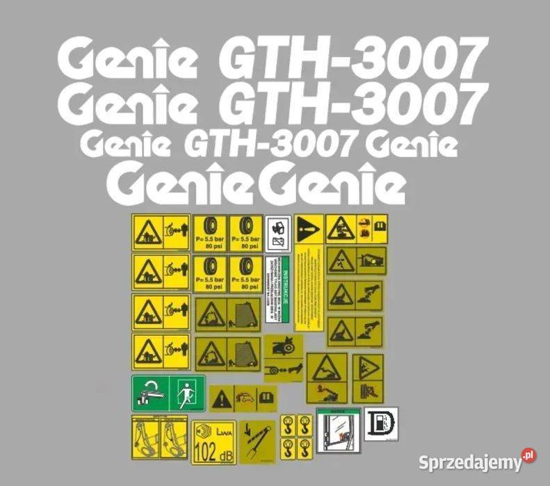Naklejki oklejenie GENIE GTH3007 Zamiennik