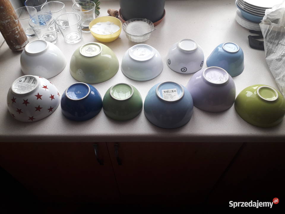 Zestaw miseczek różnych kolorów mazowieckie Warszawa