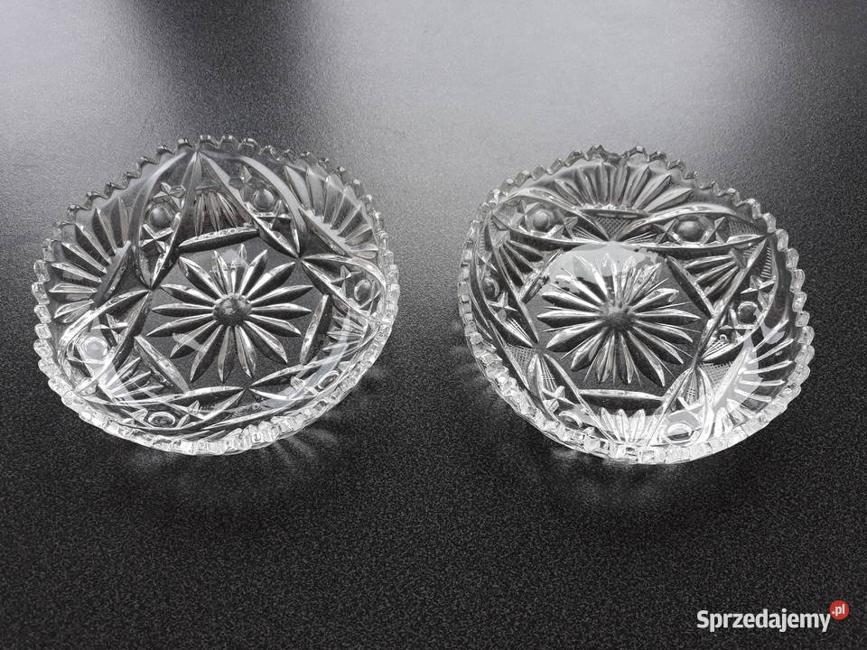 przepiękny kryształ kryształowe talerzyki przezroczysty Ceramika i szkło Gdańsk