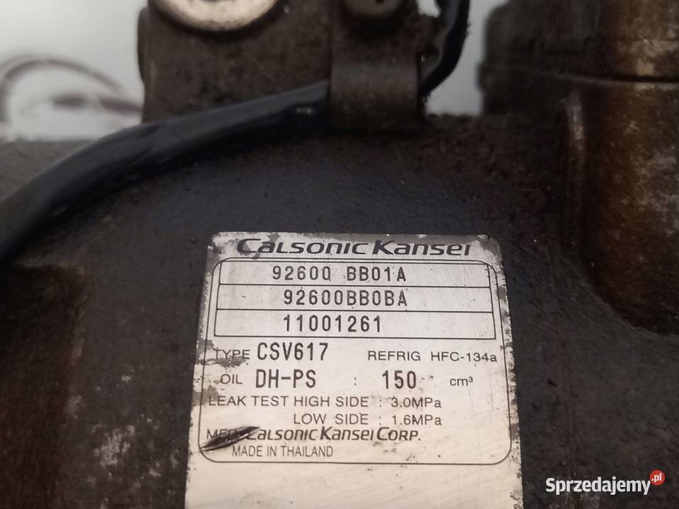 NISSAN QASHQAI 16 sprężarka klimatyzacji świętokrzyskie Kielce sprzedam