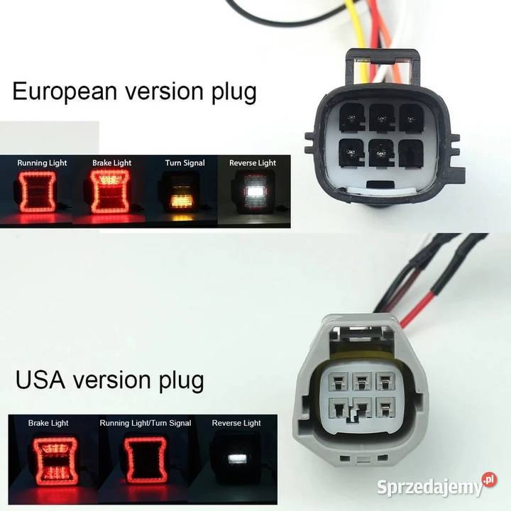 Wtyczka do lamp tył Wrangler JK przeróbka wiązki